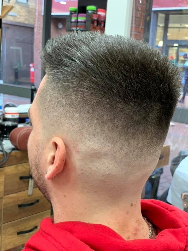 High skin fade with textured crop